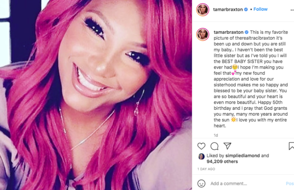 ‘This Makes My Heart Smile’: Tamar Braxton’s ‘Sweet’ Message to Sister Traci Has Fans Hoping Their Relationship Is on the Mend