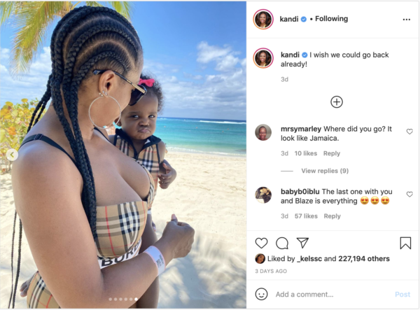 ‘Blaze Is Over It’: Kandi Burruss’: Daughter Blaze Steals Spotlight In Family Vacation Photos