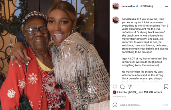 ‘Raised Me from 3 Years Old’: ‘Nene Leakes Shares Tribute Following the Death of Her ‘Mom,’ Fans Give Their Support