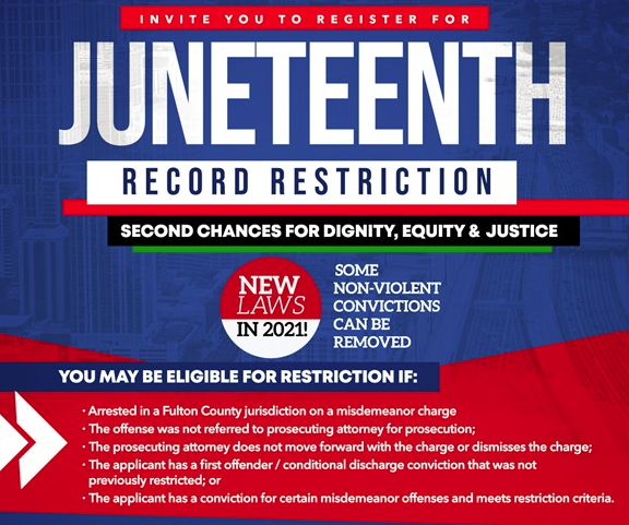 Metro Atlanta Organizations Seek to Help 300 People Expunge Misdemeanor Records by Juneteenth