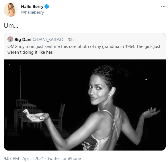 ‘Um’: Halle Berry Confused After Fan Refers to Her as His Grandmother