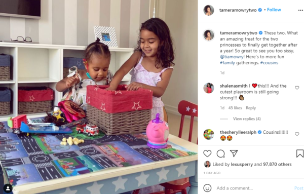 ‘Ohana Means Family’: Tamera Mowry Shares Beautiful Photo of Her Daughter and Tia Mowry’s Daughter Playing Together After a Year of Being Apart