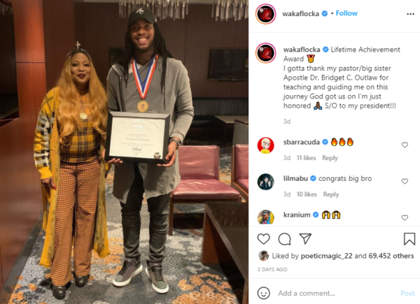 ‘What Did He Achieve Though?’: Waka Flocka Gets Flamed By Confused Fans After He Receives Lifetime Achievement Award from Donald Trump