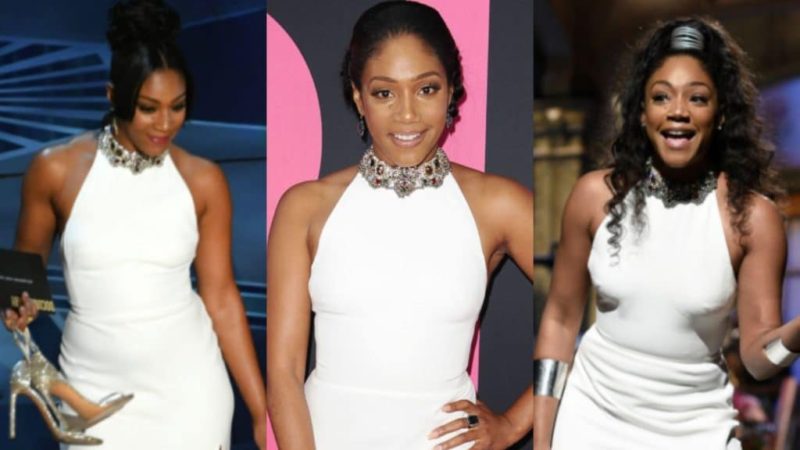 Tiffany Haddish says she may wear McQueen dress for 9th time to her ‘wedding reception’