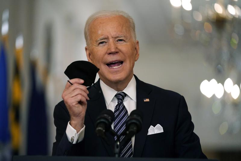 Hitting latest vaccine milestone, Biden pushes shots for all