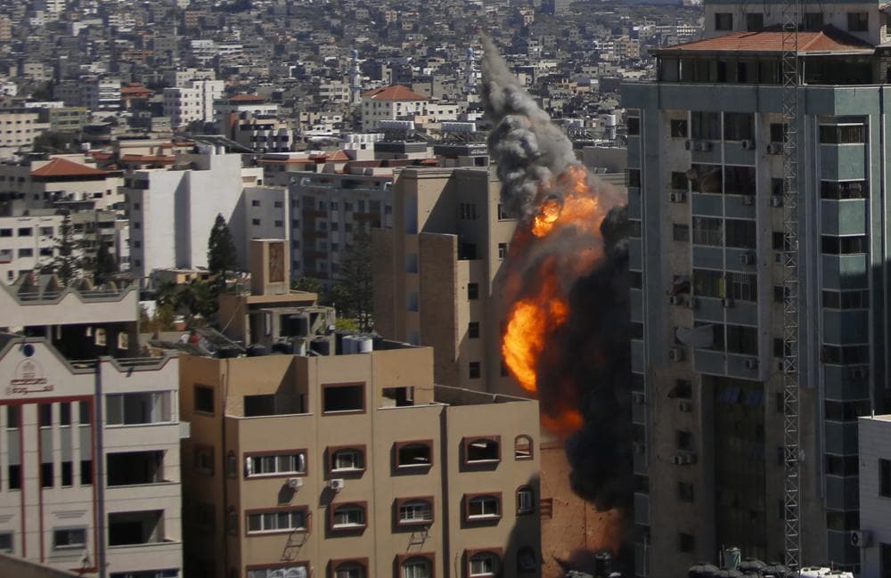 Israel strike in Gaza destroys building with AP, other media