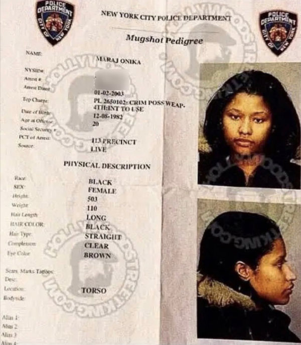 ‘How Is This Inspiring?’: Nicki Minaj’s Throwback Mugshot Post Gets Derailed After Fans Claim the Rapper Was Boasting About Her Previous Crimes