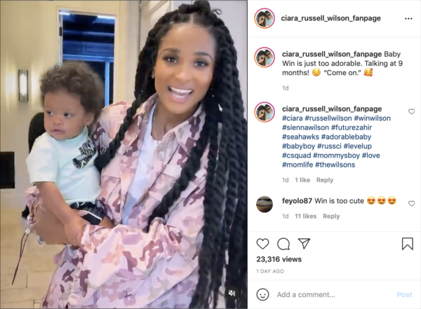 ‘Win is Going to be so Smart’: Ciara’s 10-Month-Old Son Win Leaves Fans Gushing When He Repeats This Phrase After His Mom
