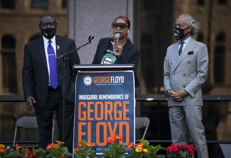 George Floyd’s family gather for rally, march as anniversary of brother’s death approaches