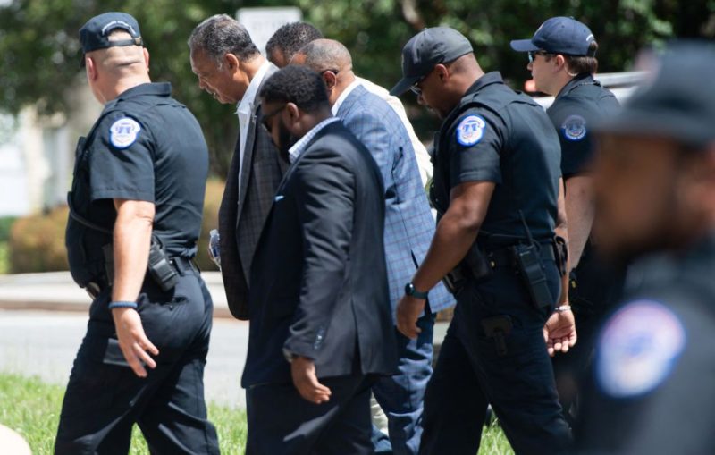 Capitol Police Arrest 79-Year-Old Jesse Jackson For Protesting Senate Republicans’ Filibuster