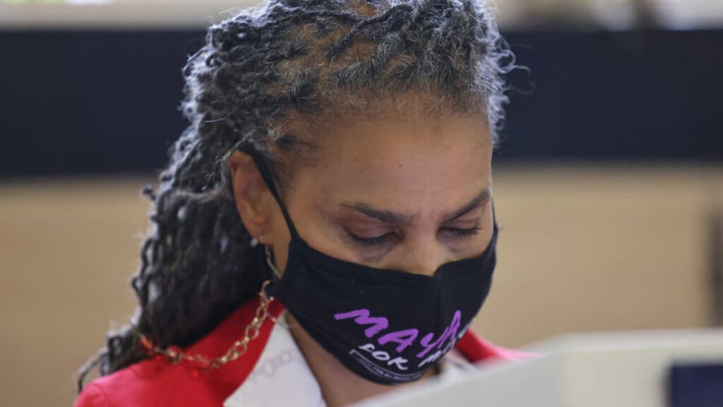 NYC mayoral candidate Maya Wiley says she was ’emotional’ while voting
