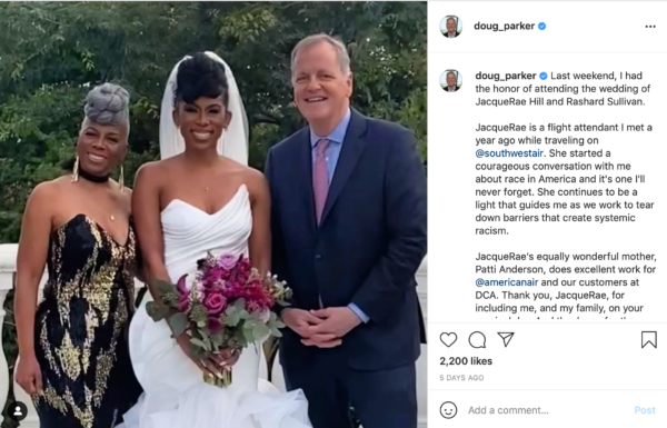 American Airlines CEO Attends Wedding of Black Woman Who Had a ‘Courageous Conversation’ with Him on Racism Over a Year Ago