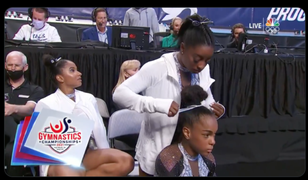 ‘This Moment Speaks Volumes’: Fans Praise Simone Biles for Kind Gesture Toward Younger Gymnast