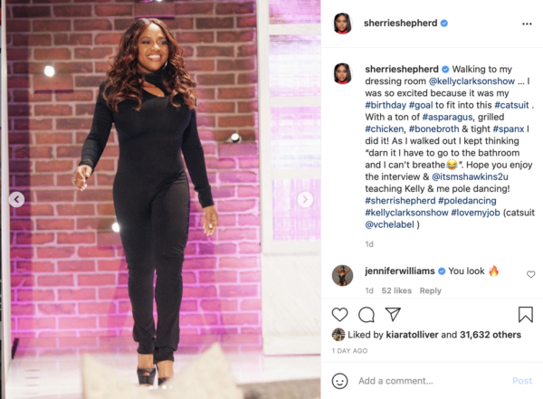 ‘You Just Showing Out’: Sherri Shepherd Does Her Sexy Strut In Black Catsuit After Losing 35 Pounds