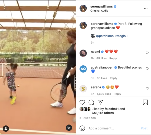 ‘Get Ready Tennis World’: Serena Williams Teaches Daughter How to Hit a Ball In Adorable Video