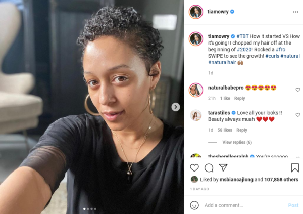 ‘Mrs. Afro Queen’: Tia Mowry Shares a Natural Hair Growth Update Following Her Pixie Cut, Fans Rejoice Over the Results