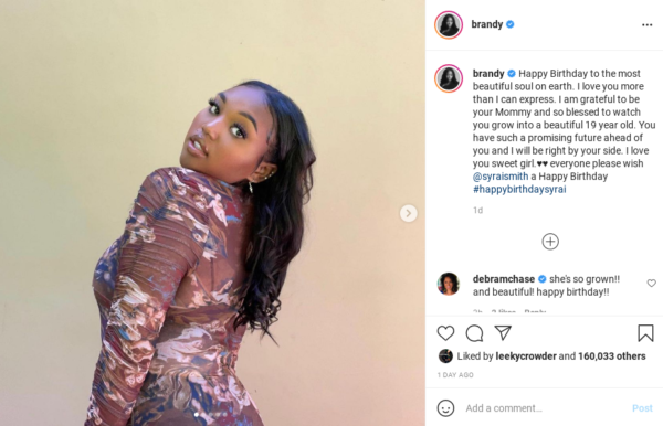 ‘Wow How Time Flies’: Brandy’s Fans Are Shocked By How Much the Singer’s Daughter Has Grown After She Shares Beautiful Photos