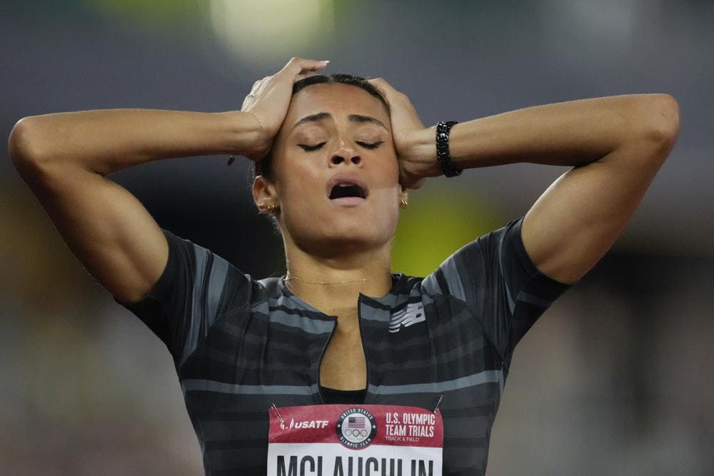 Sydney McLaughlin breaks 400 hurdles mark on historic day at trials