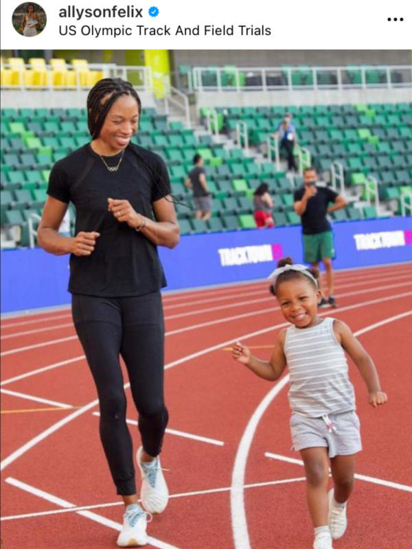 ‘She Really Showing Nike Up’: Allyson Felix Joins Forces with Athleta and Women’s Sports Foundation to Give Mom Athletes $10K Grants for Child Care