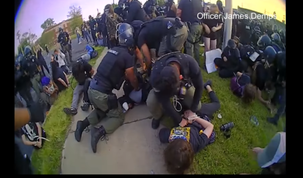 ‘This Sh-t’s Kinda Fun’: Newly Released Video Shows Detroit Police Mock, Shove, Pepper-Spray Complying Protesters at George Floyd Demonstrations Last Year