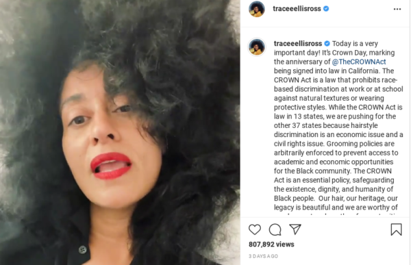 ‘Look How HAPPY Your Hair Is’: Tracee Ellis Ross’ Big Mane Steals the Show In New Video Leaving Fans In Awe