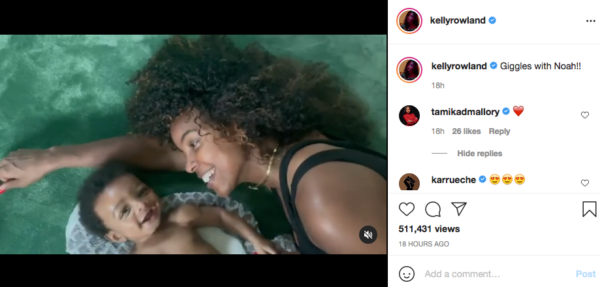 ‘It’s the Motherly Love for Me’: Kelly Rowland’s Fans’ Fawn Over Her New Video with Son Noah Playing Together