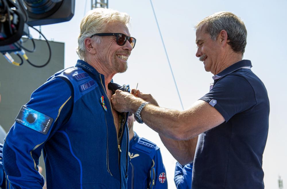 Billionaire Richard Branson reaches space in his own ship