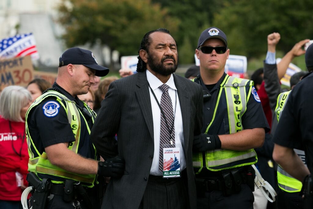 Rep. Al Green and Texas State Rep. Ron Reynolds arrested, cited during voting rights rally