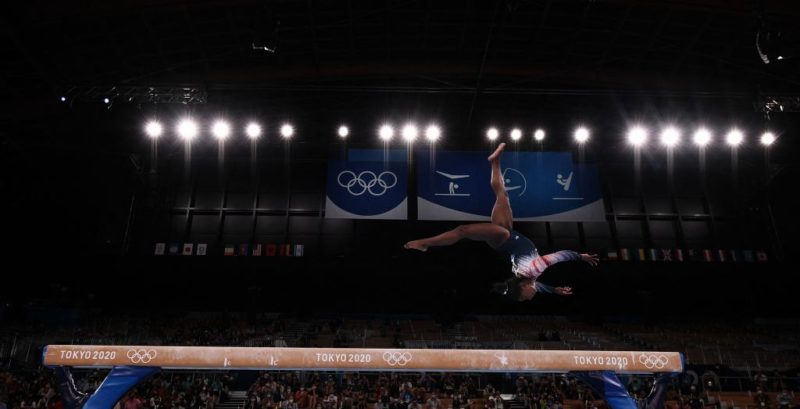 Simone Biles Balance Beam Post