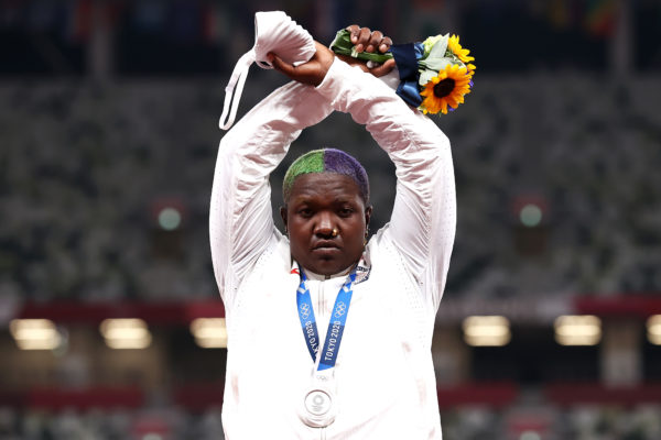 ‘The Intersection of Where All People Who Are Oppressed Meet’: American Raven Saunders Makes This Gesture After Earning Olympic Silver In Shot Put