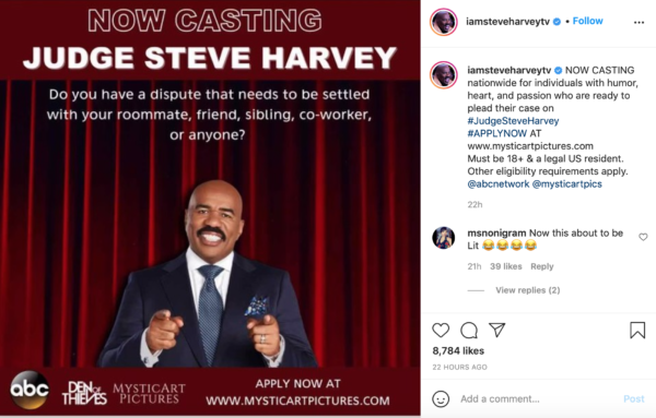 ‘Tell Them People the Truth the Real Way’: Steve Harvey Lands Spot on Upcoming Comedy Court Show, Fans React