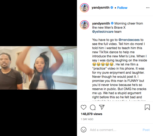 ‘They Both Have No Rhythm’: Yandy Smith-Harris’ New Dance Video Teaching Mendeecees Some Moves Left Fans In Tears