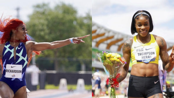 Sha’Carri Richardson Reacts After Finishing Last, Then Withdraws from Second Race After Jamaica’s Elaine Thompson-Herah Runs Second-Fastest Women’s 100 In History