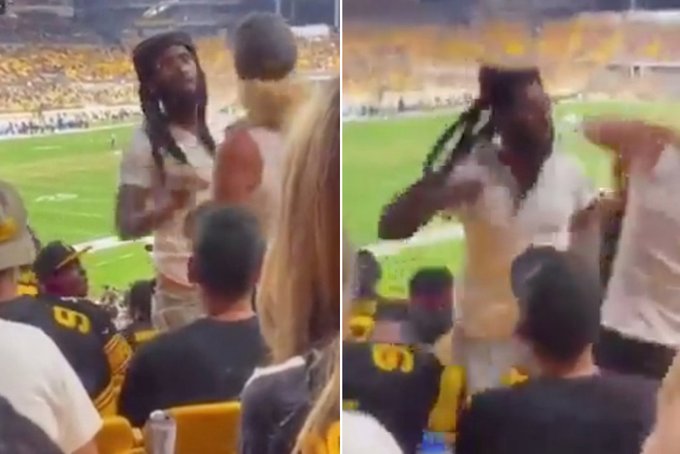 White woman shown slapping Black man in viral video of NFL fan fight