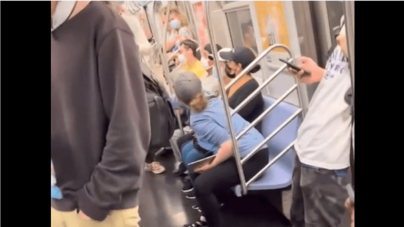 Watch: Krazy Karen Gets Sprayed In The Face After Assaulting Black Men On Subway