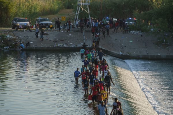 Thousands of Haitian Migrants Massed In Camp Under Bridge at U.S.-Mexico Border Without Running Water and Sleeping In Dirt; Deportation Back to Haiti Looms Next