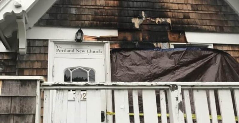 Racially motivated arson suspected in Maine church fire