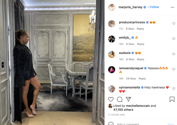‘Ain’t Playing with These Young Girls’: Marjorie Harvey’s Simple But Sexy Photo Has Fans Talking