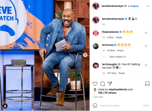 ‘These Fits Getting Outlandish’: Fans React to Steve Harvey’s Latest Attire