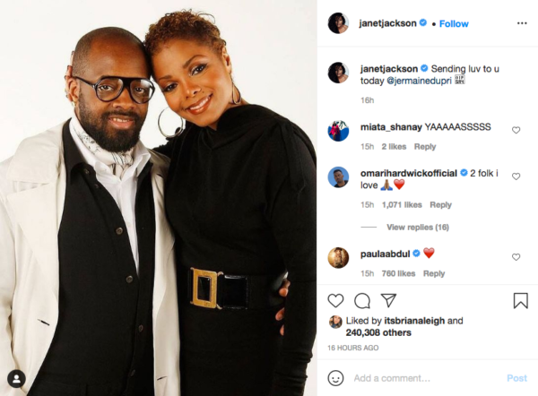 ‘I Told Yall’: Janet Jackson Sends Her Ex Jermaine Dupri a Touching Post In Honor of His Birthday, Bow Wow and Nelly Respond