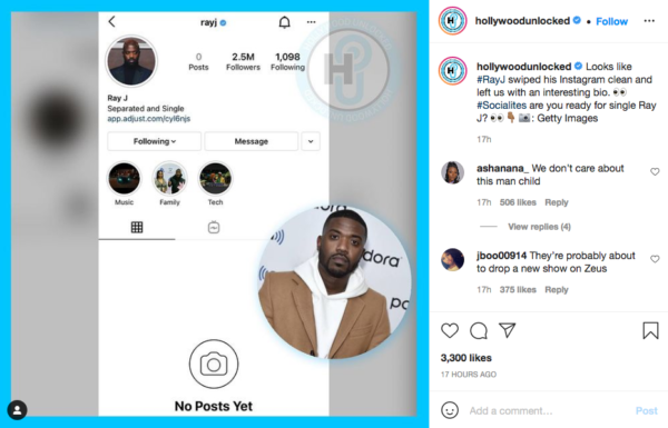 ‘It’s That Time of the Year Again’: Ray J Announces He’s ‘Separated and Single’ After Clearing Posts from His Entire Instagram Account