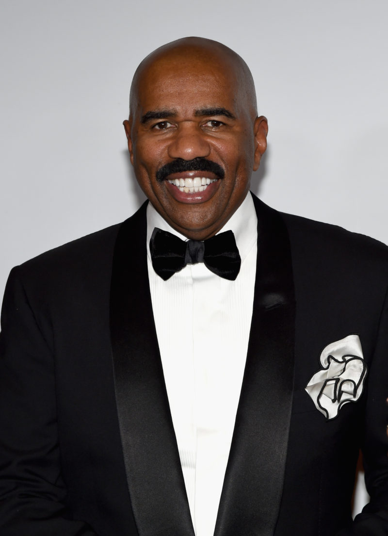 Steve Harvey Ups His Suit Game To A Sleek Monochromatic Look, Twitter Reacts