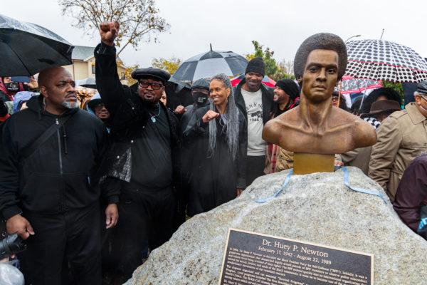 Huey Newton Bust Unveiled In Oakland to Mark 55th Anniversary of Black Panthers’ Founding