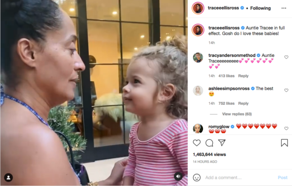 ‘Auntie Club is the Best Club’: Fans Fawn Over an Adorable Moment with Tracee Ellis Ross and Her Niece