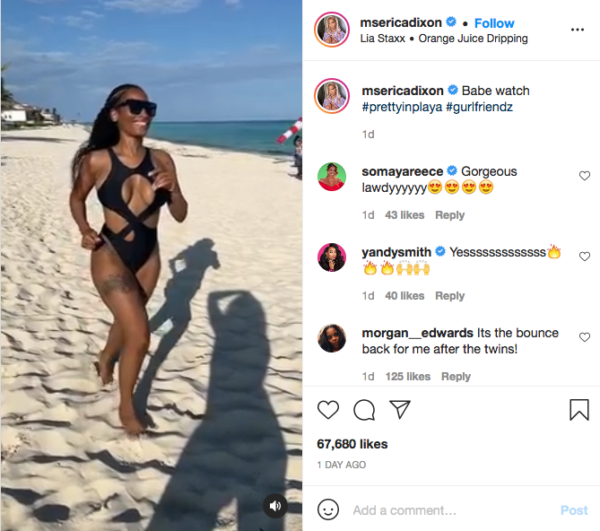 ‘It’s the Bounce Back After the Twins for Me’: Fans Fawn Over Erica Dixon’s Snatched Figure
