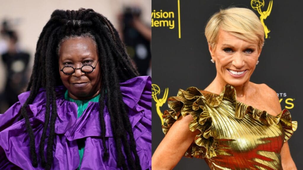 Whoopi Goldberg reacts to Barbara Corcoran’s apology after fat joke