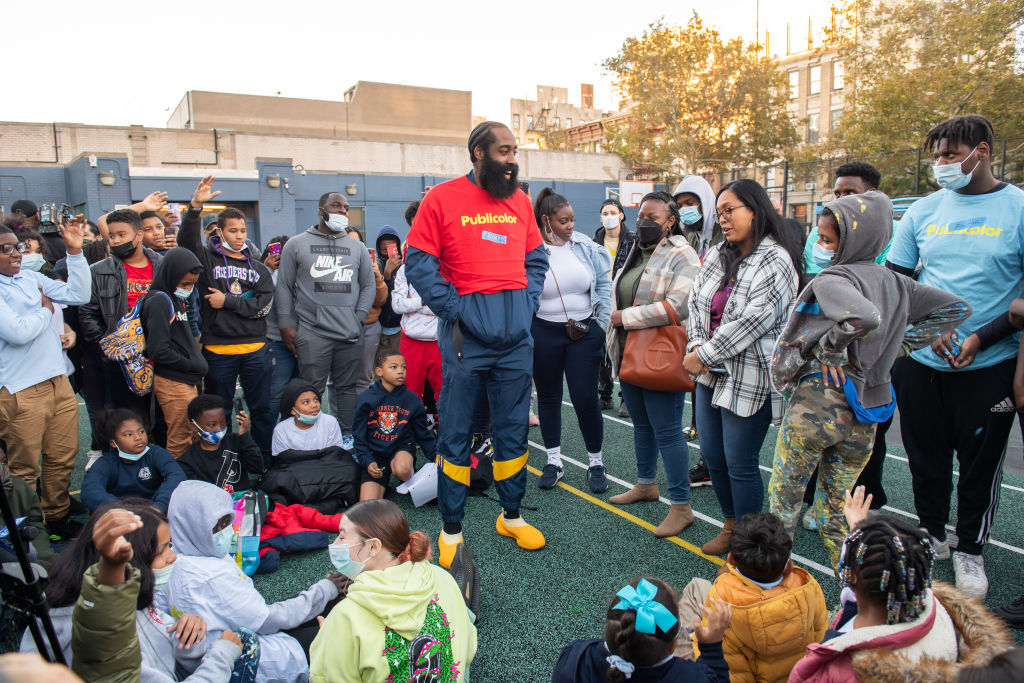 NBA Star James Harden Teams Up With Publicolor To Lead Beautification Project At Harlem School