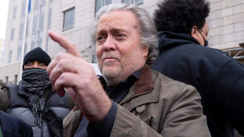 Trump ally Bannon taken into custody on contempt charges