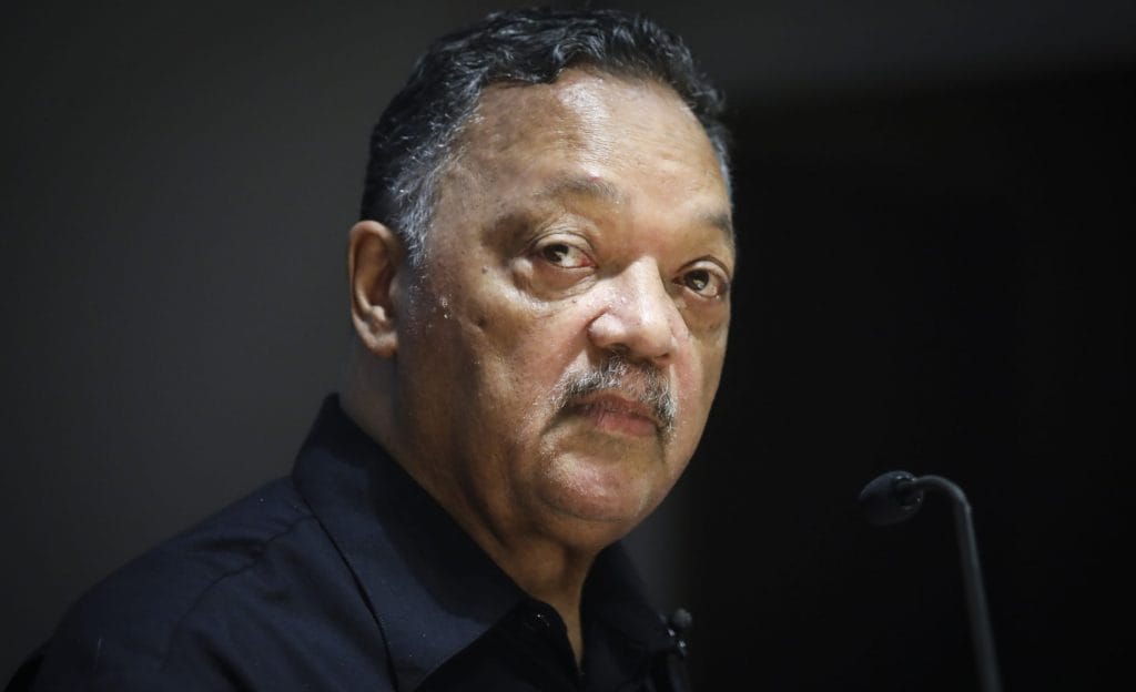 Rev. Jesse Jackson appears in court for Ahmaud Arbery murder trial