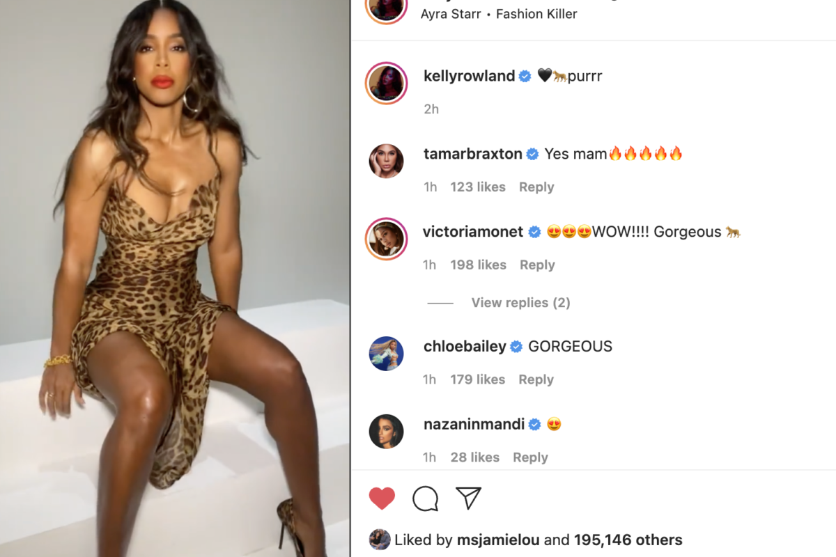 ‘You Just Wanted to Break the Internet Today?’: Kelly Rowland Has Fans Drooling Over Her Barely-There Dress